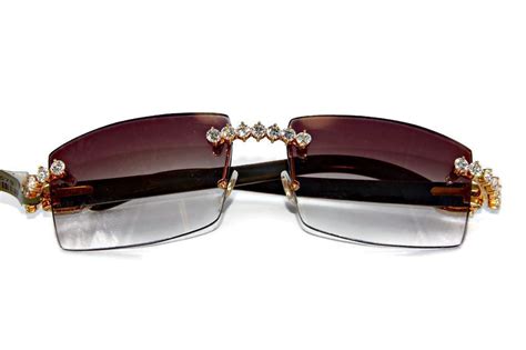 diamond cartier glasses cheap|cartier rimless glasses with diamonds.